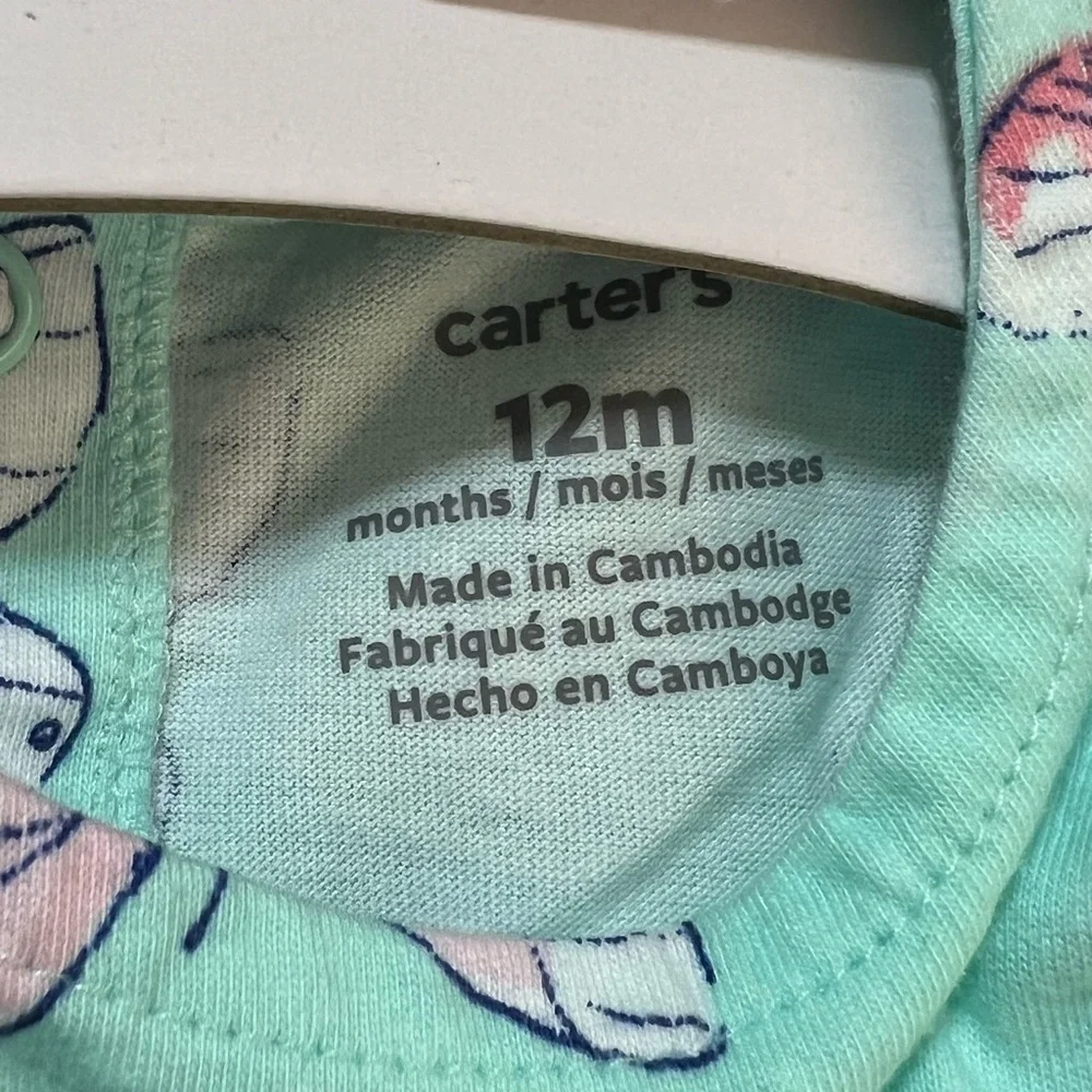 Carter’s Baby Three Piece Set Butterfly Set Girl Sz 12m